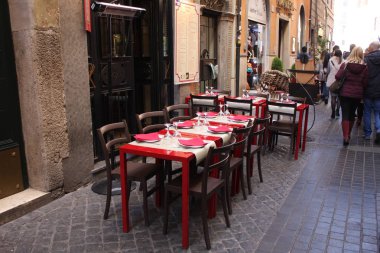 Roma, İtalya: Piazza del Pantheon, Rome, İtalya Tarih 1 Şubat 2018 - Bar.