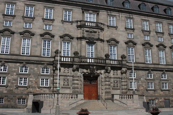 Dánský Parlament Budova Christiansborg Palace Přední — Stock fotografie