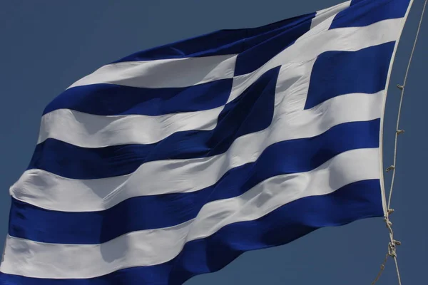 Greece Flag Flag Greece Hellenic Republic — Stock Photo, Image