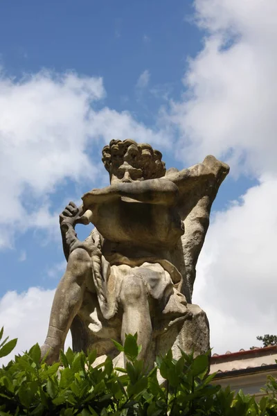 Some Details Boboli Gardens Florence Italy Stock Picture