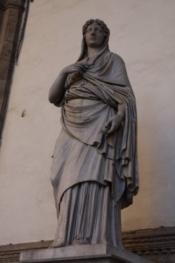 Vesta bakiresi Loggia dei Lanzi, Florence, İtalya, antik Roma heykel