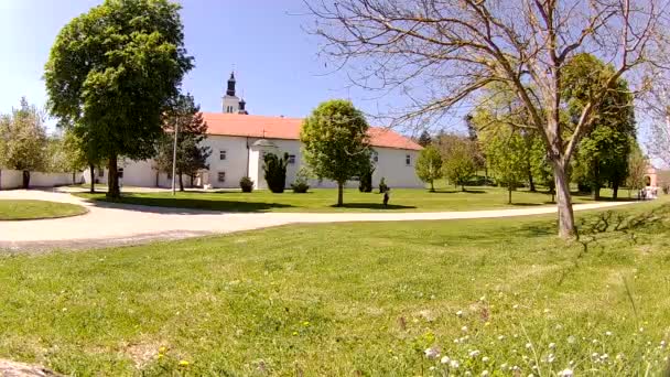 Das Krusedol Kloster Gebirge Fruska Gora Norden Serbiens Der Provinz — Stockvideo