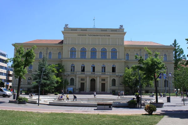 Szeged Hungria Maio 2018 Frente Prédio Universitário Szeged Hungria — Fotografia de Stock