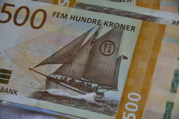 500 Norwegian Krone Bill — ストック写真