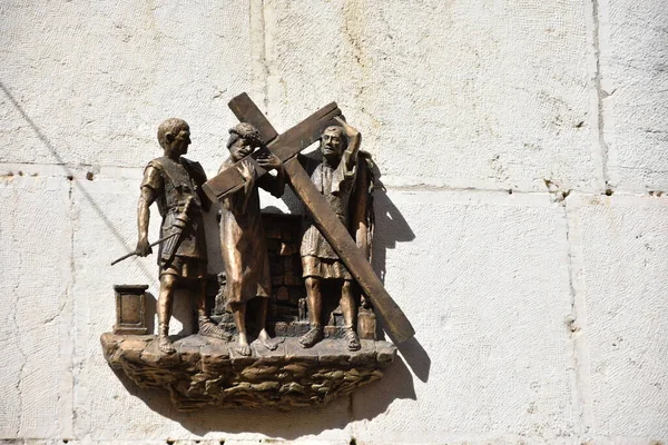 Dolorosa Processional Route Old City Jerusalem Believed Path Jesus Walked — Stock Photo, Image