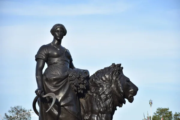 Details Aus Dem Victoria Memorial Ist Ein Denkmal Für Königin — Stockfoto