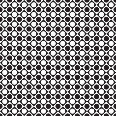 siyah ve beyaz karo daireler, vektör kareler arka plan ile satranç tahtası deseni