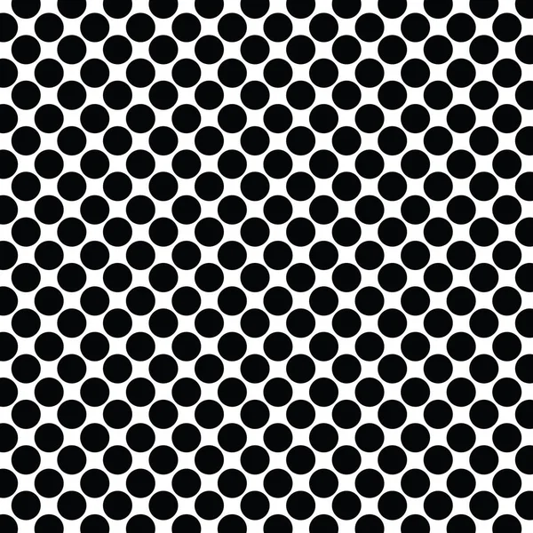 Vector monochroom gestippelde, polka dot patroon. — Stockvector