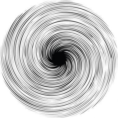 Sarmal arka plan. Vektör çizim. Dairesel, soyut şekil desen yayılan.