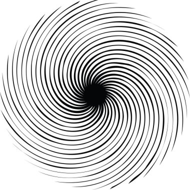 Sarmal arka plan. Vektör çizim. Dairesel, soyut şekil desen yayılan.