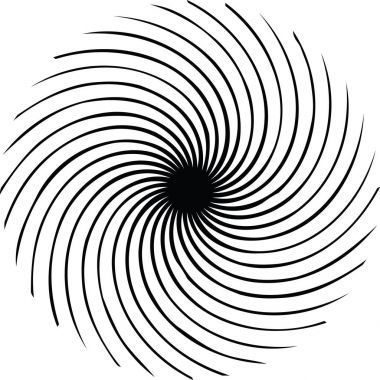 Sarmal arka plan. Vektör çizim. Dairesel, soyut şekil desen yayılan.