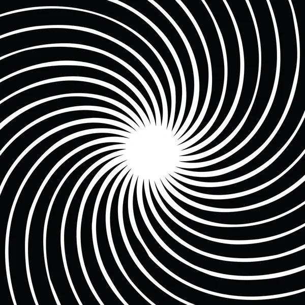 Fondo espiral. Ilustración vectorial. Patrón circular, radiante forma abstracta . — Vector de stock