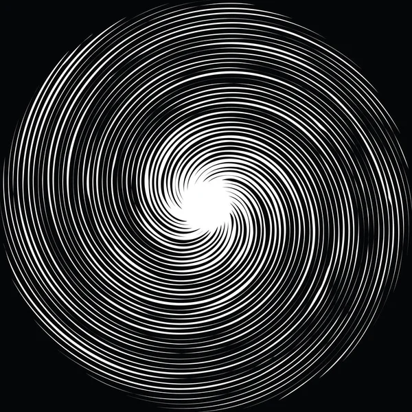 Fondo espiral. Ilustración vectorial. Patrón circular, radiante forma abstracta . — Vector de stock