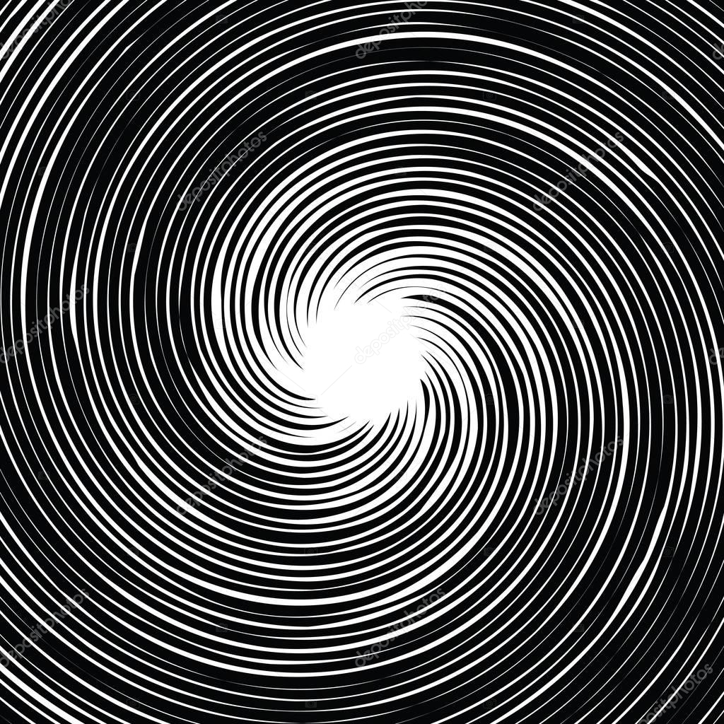 Spiral background. Vector illustration. Circular, radiating abstract shape pattern.