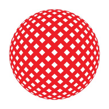 vektör kırmızı çizgili şeker topu tasarımınız için