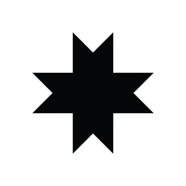 Стиль Исламского Искусства Символ Восьмиконечной Звезды Дизайна — стоковый вектор