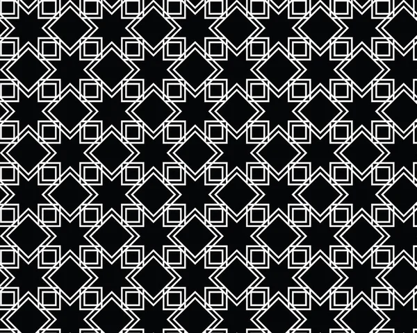 Islamic Seamless Art Style Pattern Eight Pointed Star Symbol Design — Stock Vector