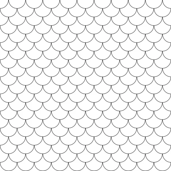Échelles Géométriques Poisson Motif Chinois Sans Couture Fond Ondulé Tuiles — Image vectorielle