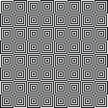 Soyut siyah beyaz rhombus kareler desen. Vektör sorunsuz arka plan