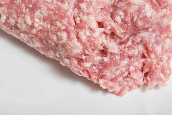Carne de vacuno y cerdo carne picada cruda — Foto de Stock