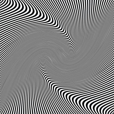 siyah ve beyaz optik çizgili dalgalı arka plan sanat, zebra doku soyut dalgalar