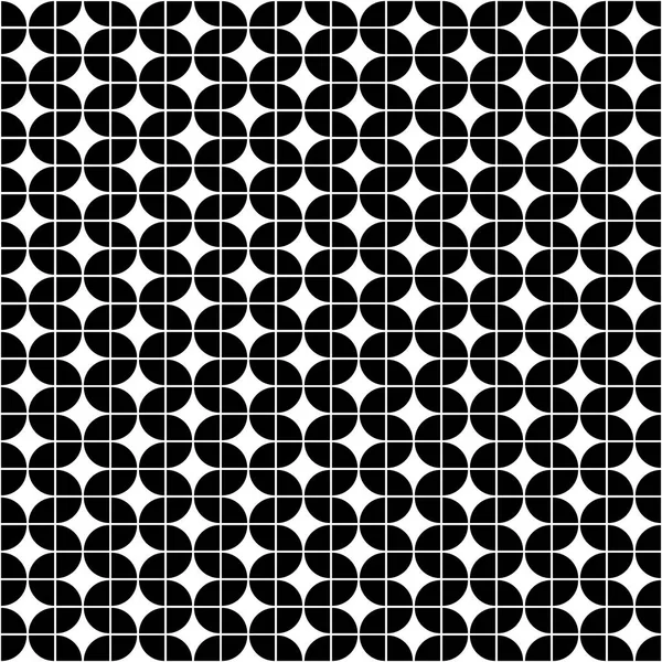 Vector seamless geometric pattern of circles shapes grid. — Stock Vector