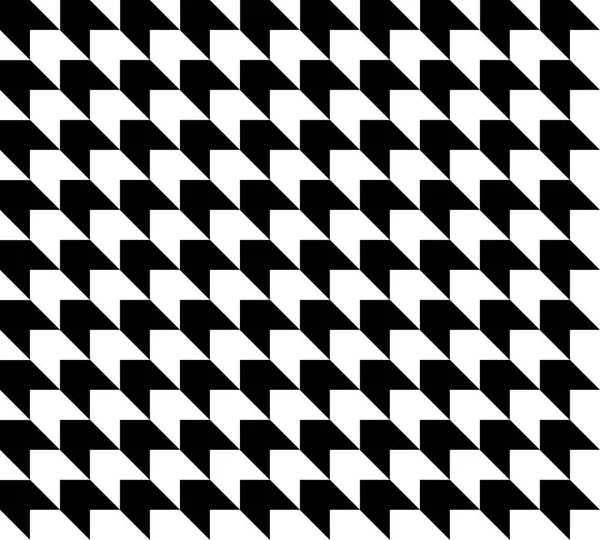 Bianco e nero houndstooth modello vettoriale . — Vettoriale Stock