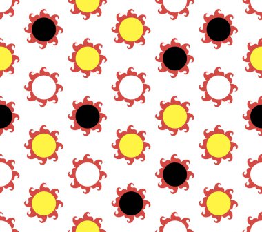 Güneş ile Amerikan desen