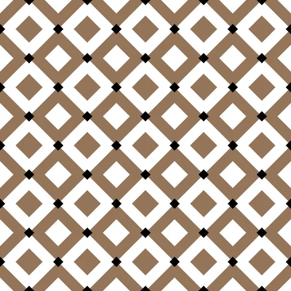 Vintage diagonal chequerwise cuadrados cruz líneas vector patrón o fondo. Textura para baldosas — Vector de stock