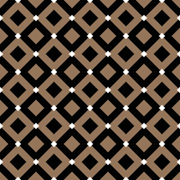 Vintage diagonal chequerwise cuadrados cruz líneas vector patrón o fondo. Textura para baldosas — Vector de stock