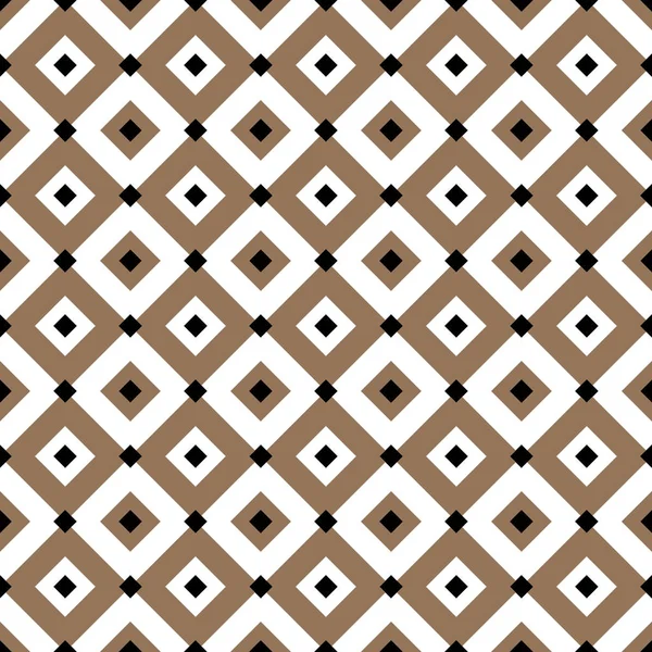 Vintage diagonal chequerwise cuadrados cruz líneas vector patrón o fondo. Textura para baldosas — Vector de stock