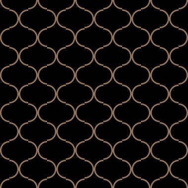 Sorunsuz vektör dairesel geometrik figürler süsleme desen tasarım.