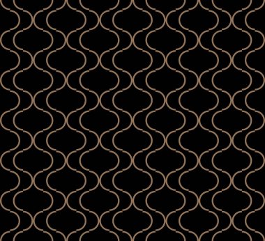 Lüks sorunsuz vektör dairesel geometrik figürler süsleme desen tasarım.