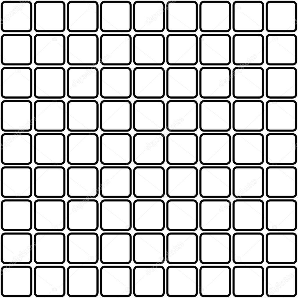 Seamless mosaic squares vector pattern or background.