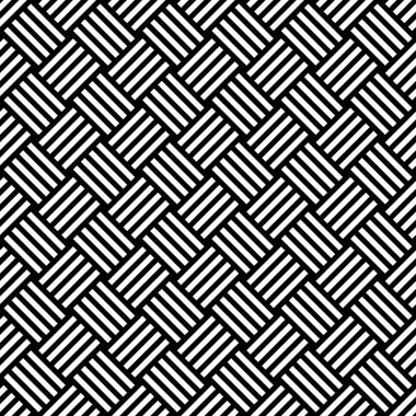 Çizgili seamless modeli siyah beyaz çapraz çizgiler.