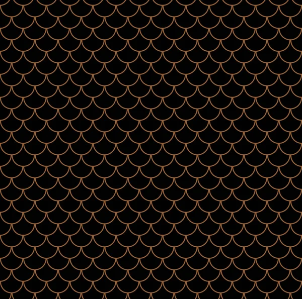 Geometrik balık Çin Dikişsiz desen ölçekler. Dalgalı Çatı döşeme arka planı tasarımı için. Modern yinelenen şık doku. Düz desen. Vektör