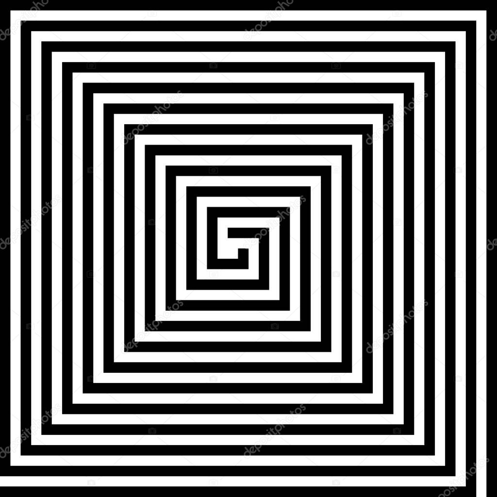 square spiral vector