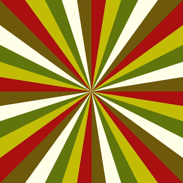 Sunburst vector christmas pattern radial stripes. — Stock Vector