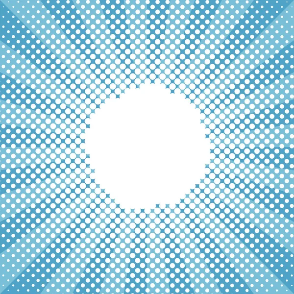 Téli hó kerek napkitörés féltónusú kék minta — Stock Vector