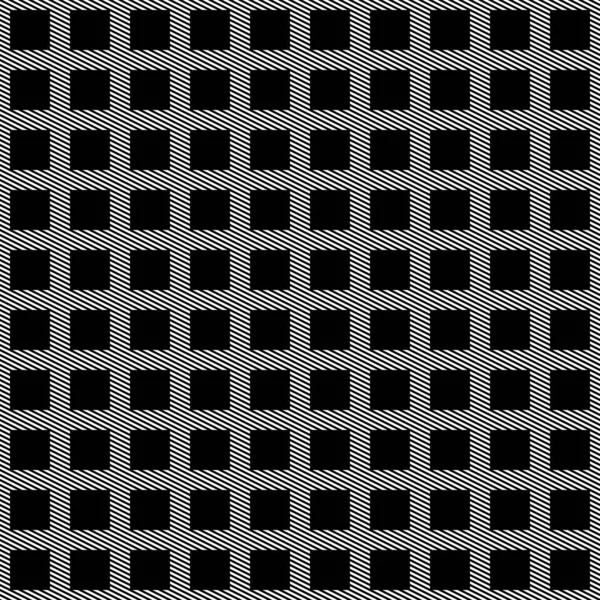 Tartan motif sans couture écossais texture blanche noire — Image vectorielle