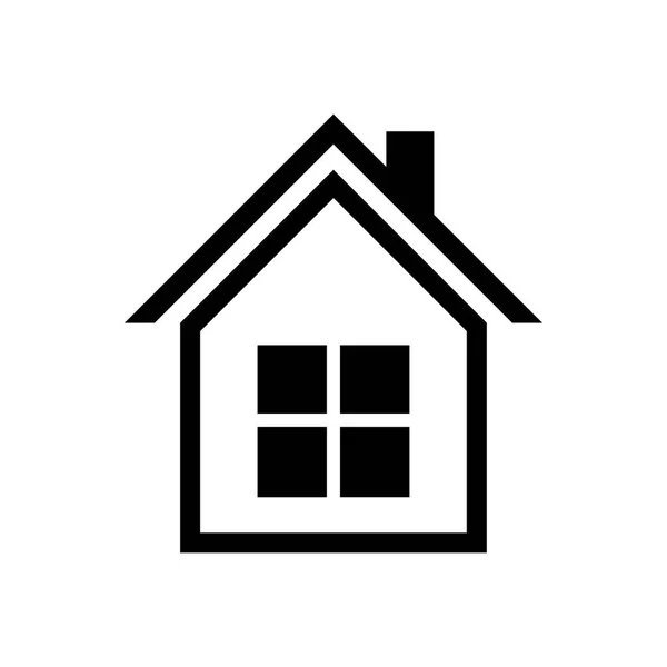 Icono de la casa Vector simple logotipo plano símbolo — Archivo Imágenes Vectoriales
