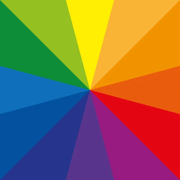 Farbrad oder Farbkreis mit zwölf Farben — Stockvektor