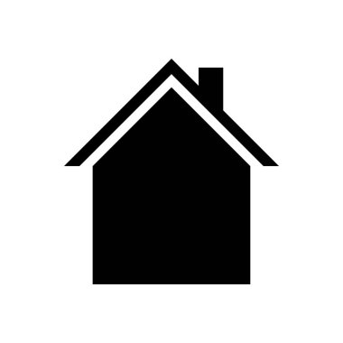 Ev simgesi Vektörü basit düz logo simgesi