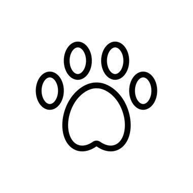 Evcil hayvan patisi logotip tasarım vektör şablon işaret simgesi simgesi