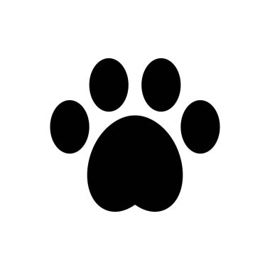 Evcil Kara Pençe logotip tasarım vektör şablon işaret simgesi simgesi