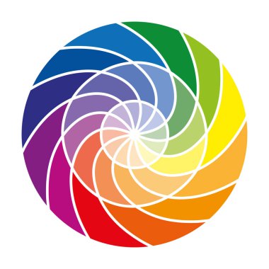 Renk çarkı veya renk çemberi 12 renk