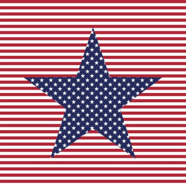 Yıldızlı ve çizgili Usa vektörü.