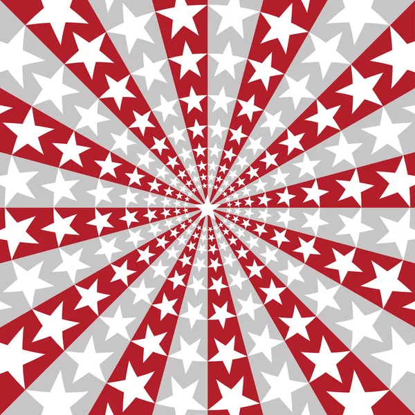 Bandera Americana Sunburst Fondo Con Estrellas Rayas Que Simbolizan Julio — Vector de stock