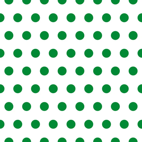 Zöld retro Polka pont minta fehér háttér — Stock Vector
