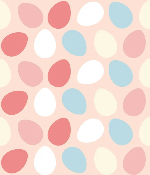 Pâques coloré oeufs peints motif d'art sans couture — Image vectorielle